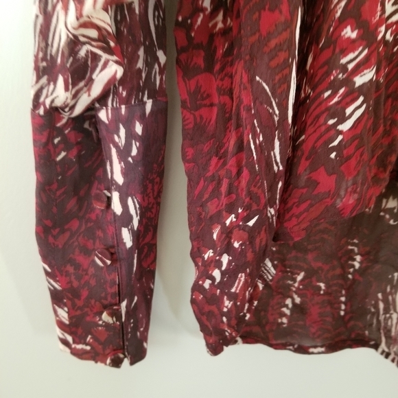 Tamara Mellon Silk Blouse Dolman Sleeve Casual Cover Size 8 - Picture 2 of 8